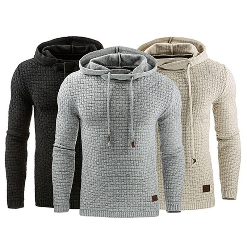 NB Fashion Herenmode Casual Outdoor Sweatshirt met Capuchon Hedging Hoodie Sweater S rood