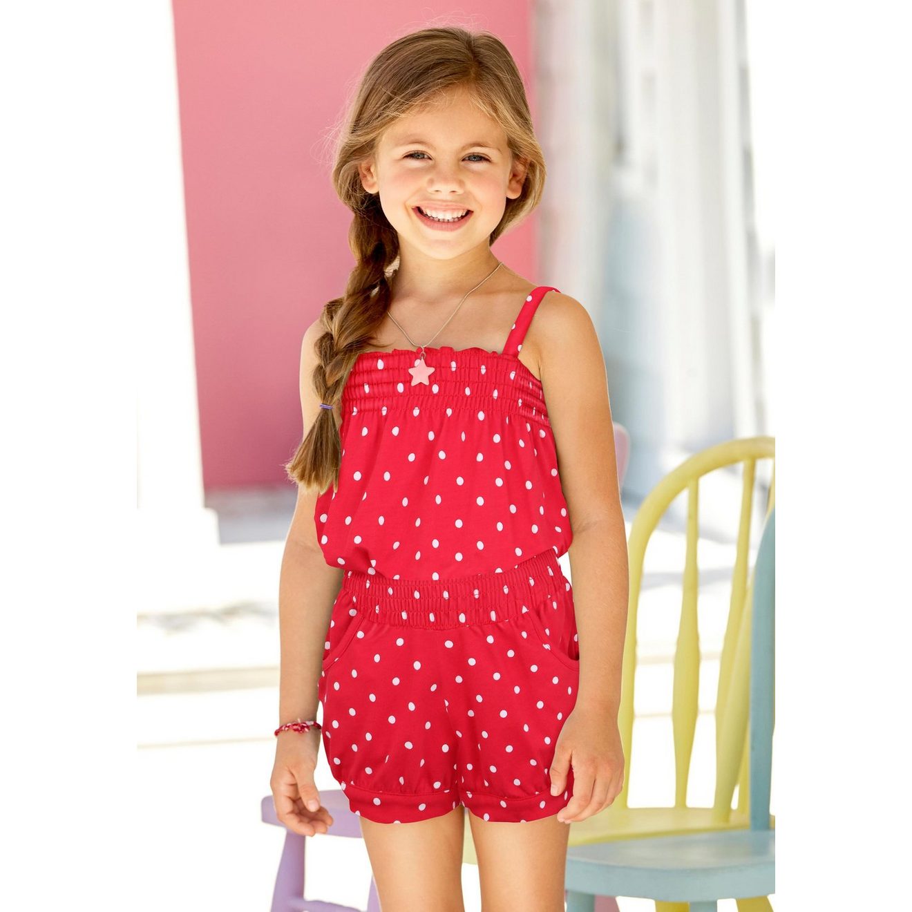 KIDSWORLD Korte jumpsuit Voor kleine meisjes