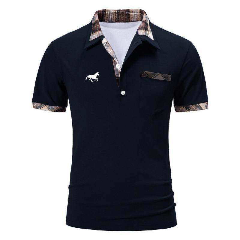 Haodingfushi Men Summer Slim Fit Short Sleeve Polo Shirt 3D Digital Print 100% Polyester Quick Drying Polo Shirt Tops . S wit
