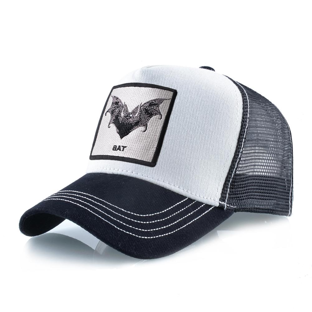 Kissbaobei Baseballpet met vleermuisborduurwerk Four Seasons Snapback Trucker Caps Heren Dames Mode Hip Hop Baseballpet Outdoor Vizier Caps 56-59cm