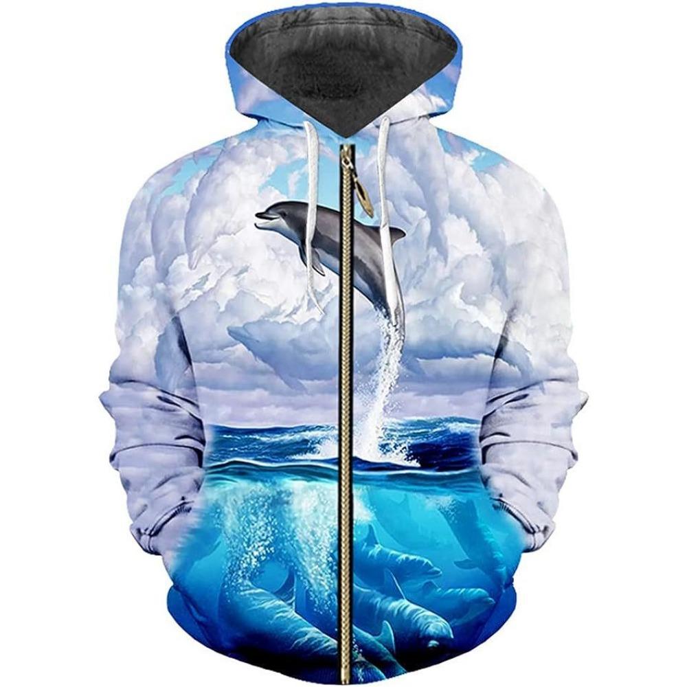 NB Fashion Herfst Winter Zip Up Hoodies Jas Dames 3D Geprint Heren Rits Sweatshirt Heren Casual Cardigan Jas S