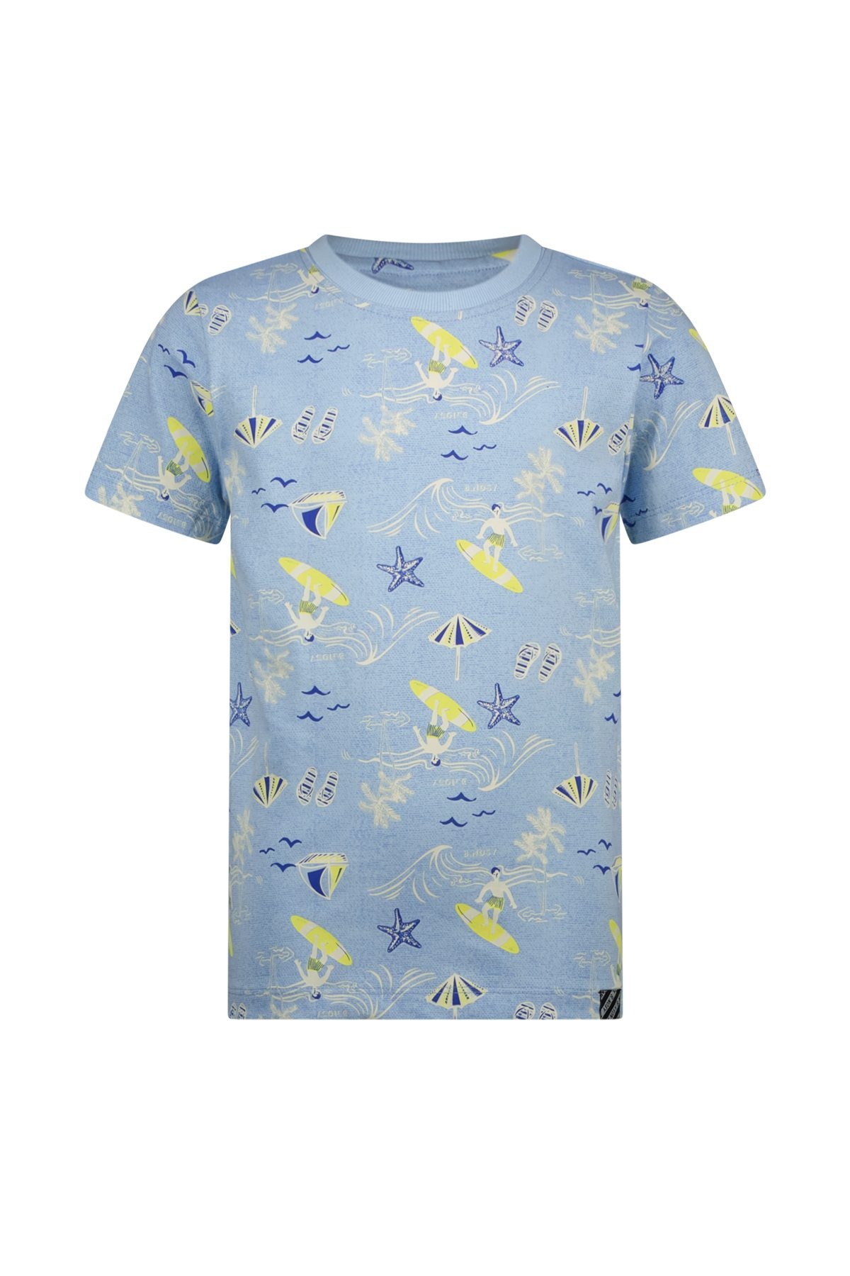 B.Nosy zomer t-shirt jongens - blauw AOP - Timmy