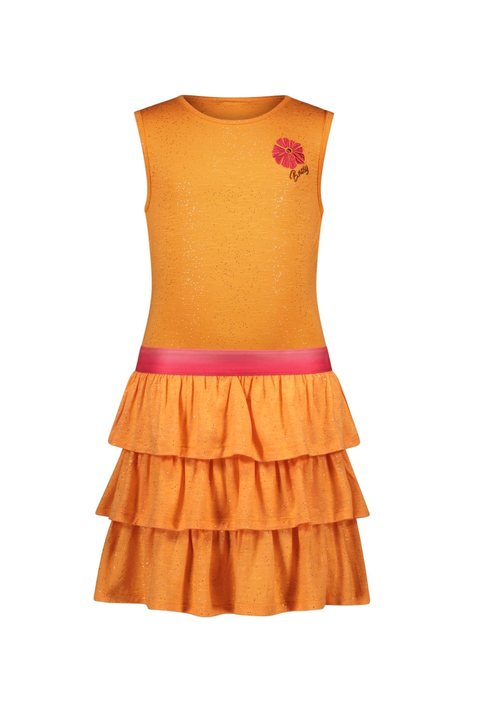 B.Nosy zomer jurk meisjes - oranje - glitter - Debby