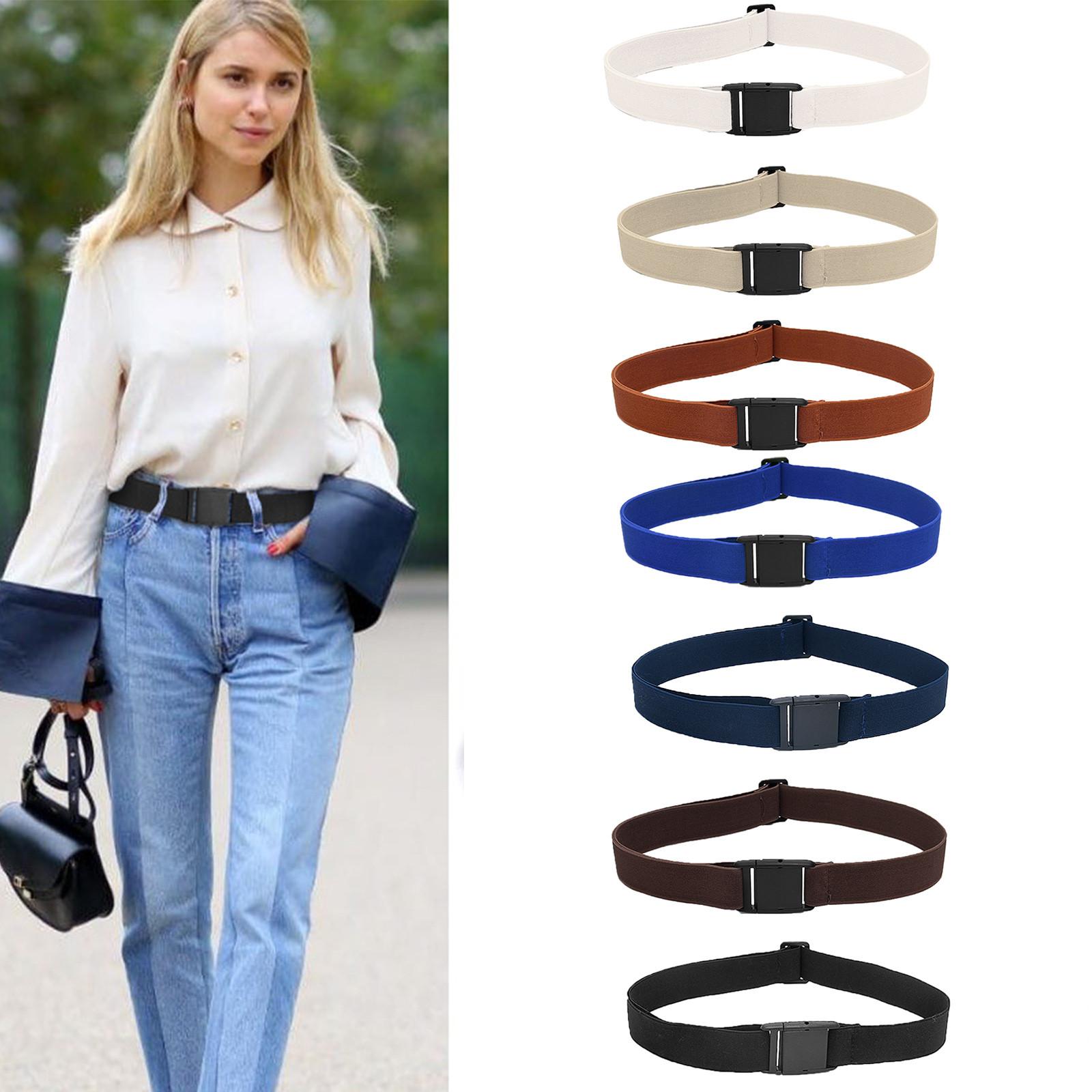 ZuiBaDuDu Damesmode Vintage brede elastische stretchgesp tailleband tailleband One Size zwart