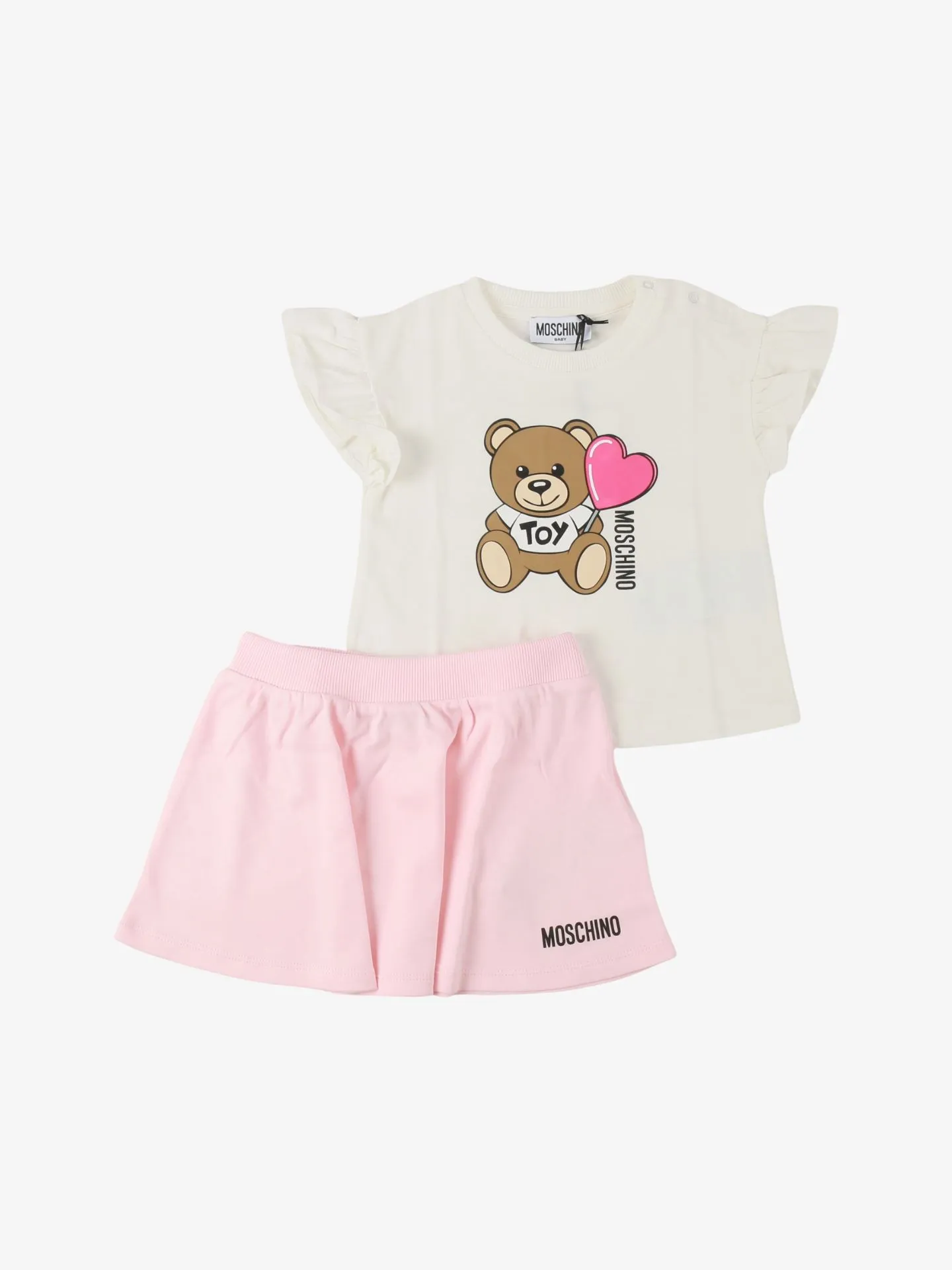 Moschino Meisjes set rok cloud sugar rose