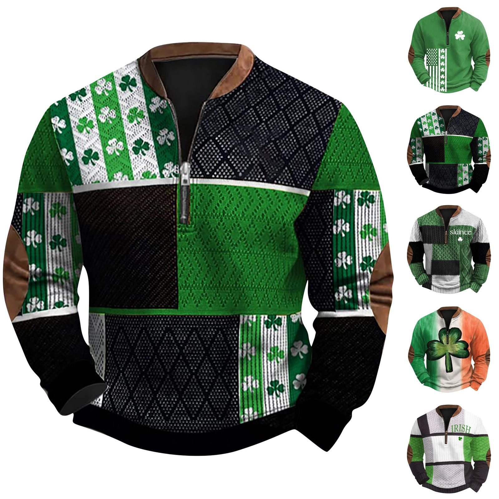 Linglong Heren Retro Casual Gradient Bedrukt Sweatshirt XL