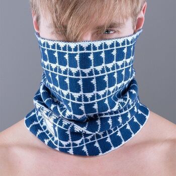 Bullish Sjaal  GORRO LARGE PATTERN-PPB 008802 NAVY WHITE