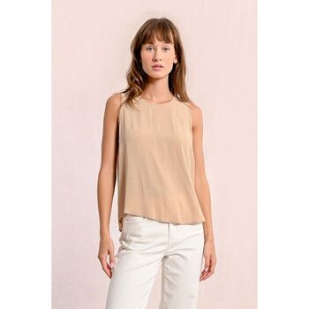 Molly Bracken Top  T1801DP-BEIGE