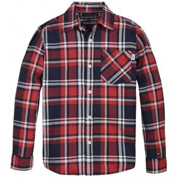 Tommy Hilfiger Overhemd Lange Mouw  KB0KB07512T CHECK SHIRT-0QY WHITE/RED