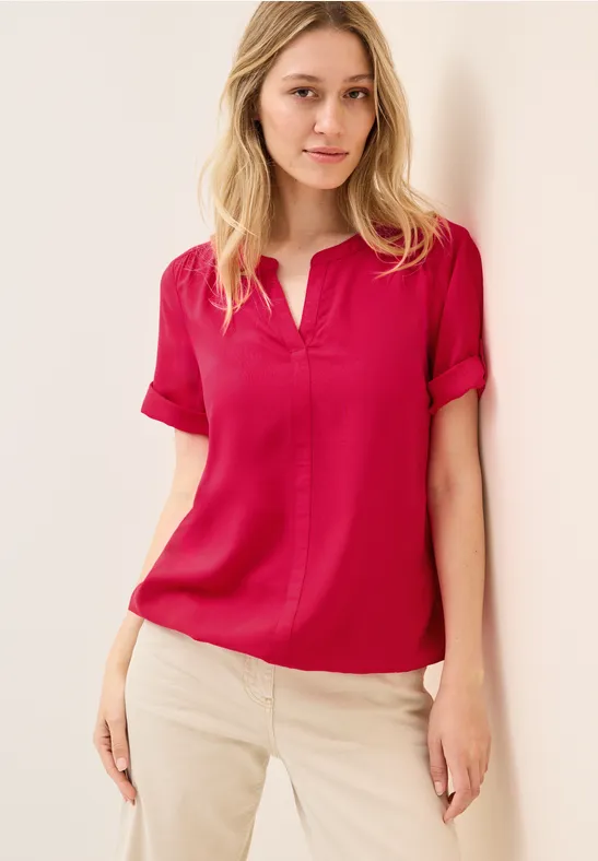 Cecil Blouse van viscose met gespleten hals