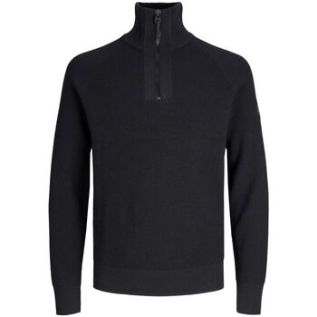 Jack & jones Trui Jack & Jones 12240621 FILO HALF ZIP-BLACK