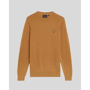 Lyle & Scott Trui Lyle & Scott KN2136V COTTON CREW-X571 PANEL BROWN