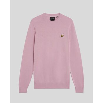 Lyle & Scott Trui Lyle & Scott KN2136V COTTON CREW-X574 PINK LIGHT