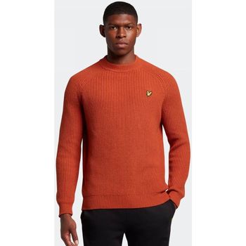 Lyle & Scott Trui Lyle & Scott KN1701V SHAKER STITCH-W701 VICTORY ORANGE