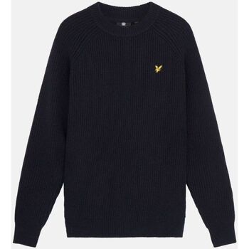 Lyle & Scott Trui Lyle & Scott KN1701V SHAKER STITCH-Z271 DARK NAVY