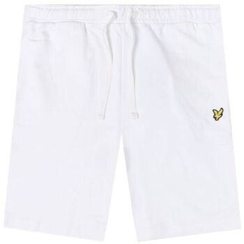 Lyle & Scott Korte Broek Lyle & Scott ML414VOG SWEAT SHORT-626 WHITE