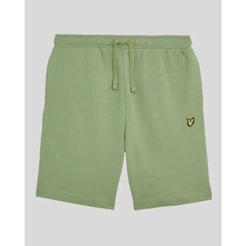 Lyle & Scott Korte Broek Lyle & Scott ML414VOG SWEAT SHORT-X576 SMOKE GREEN