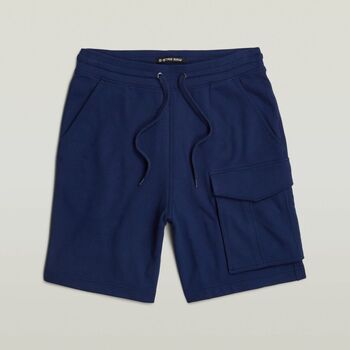 G-Star Raw Korte Broek  D24704-D562 ONE POCKET SWEAT SHORTS-1305 IMPERIAL BLUE