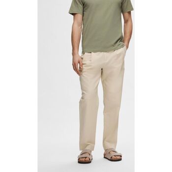 Selected Broek  16093636 RELAXED CROP-FOG