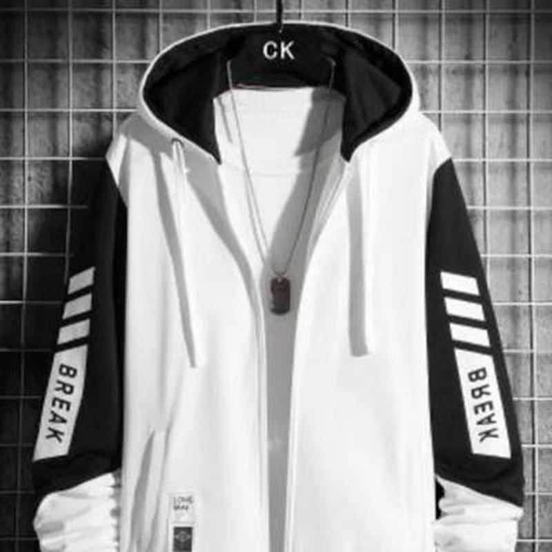 Stylish Man-2 Heren Trui Capuchon Jas Pak Herfst en Winter Koreaanse Trend Ins Cardigan Jas M