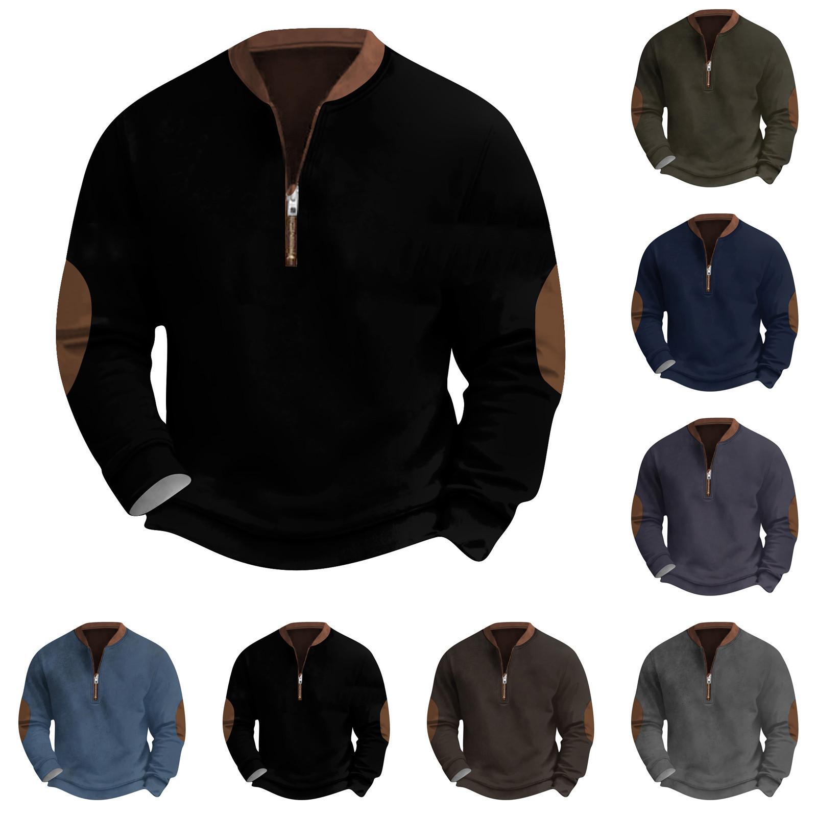 Linglong Heren Retro Casual Gradient Bedrukt Sweatshirt S Vloot
