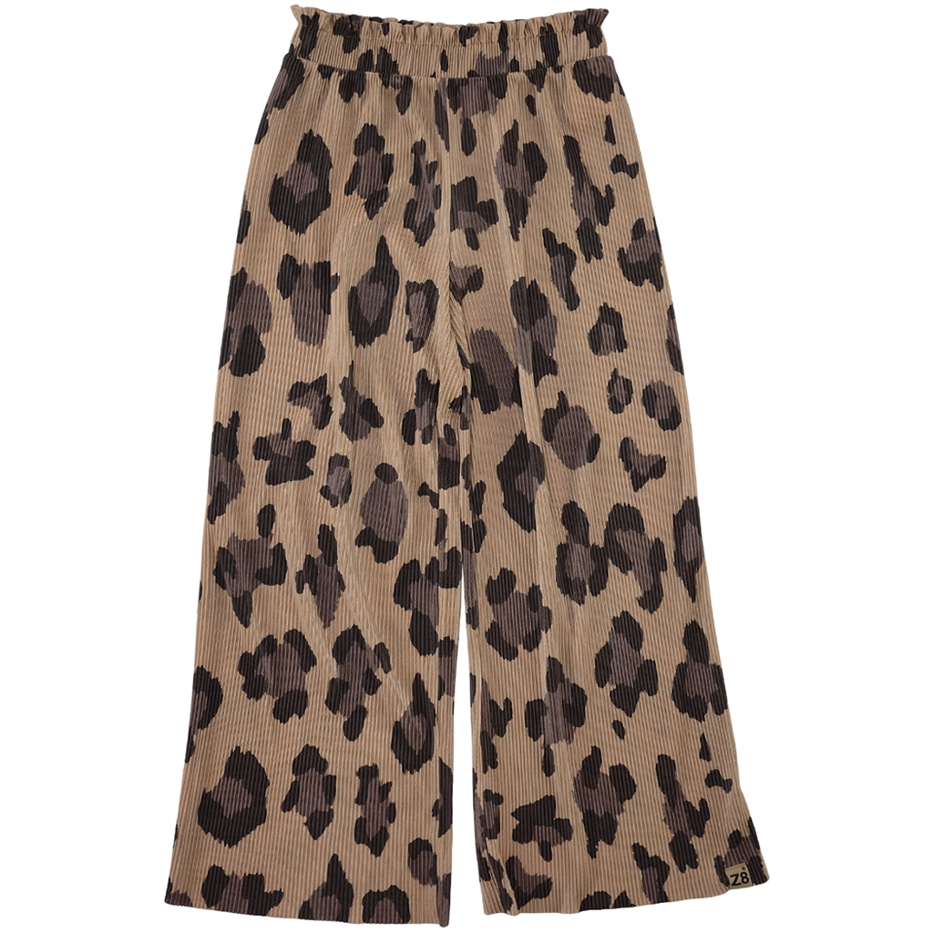 Z8-collectie Broek WIDE FIT plissé Goldie (amaretti)