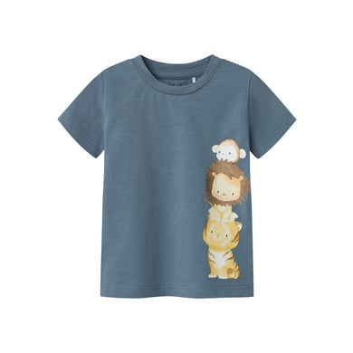 Name it T-shirt Nbmharrison Blauw gemêleerd