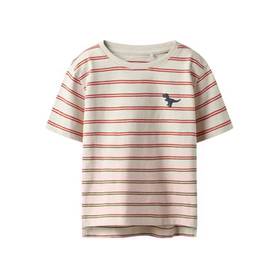 Name it T-shirt Nmmvoby Whitecap Grijs Paprika