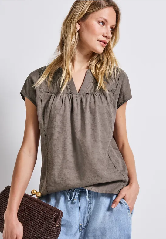 Street One Blouse met tape details