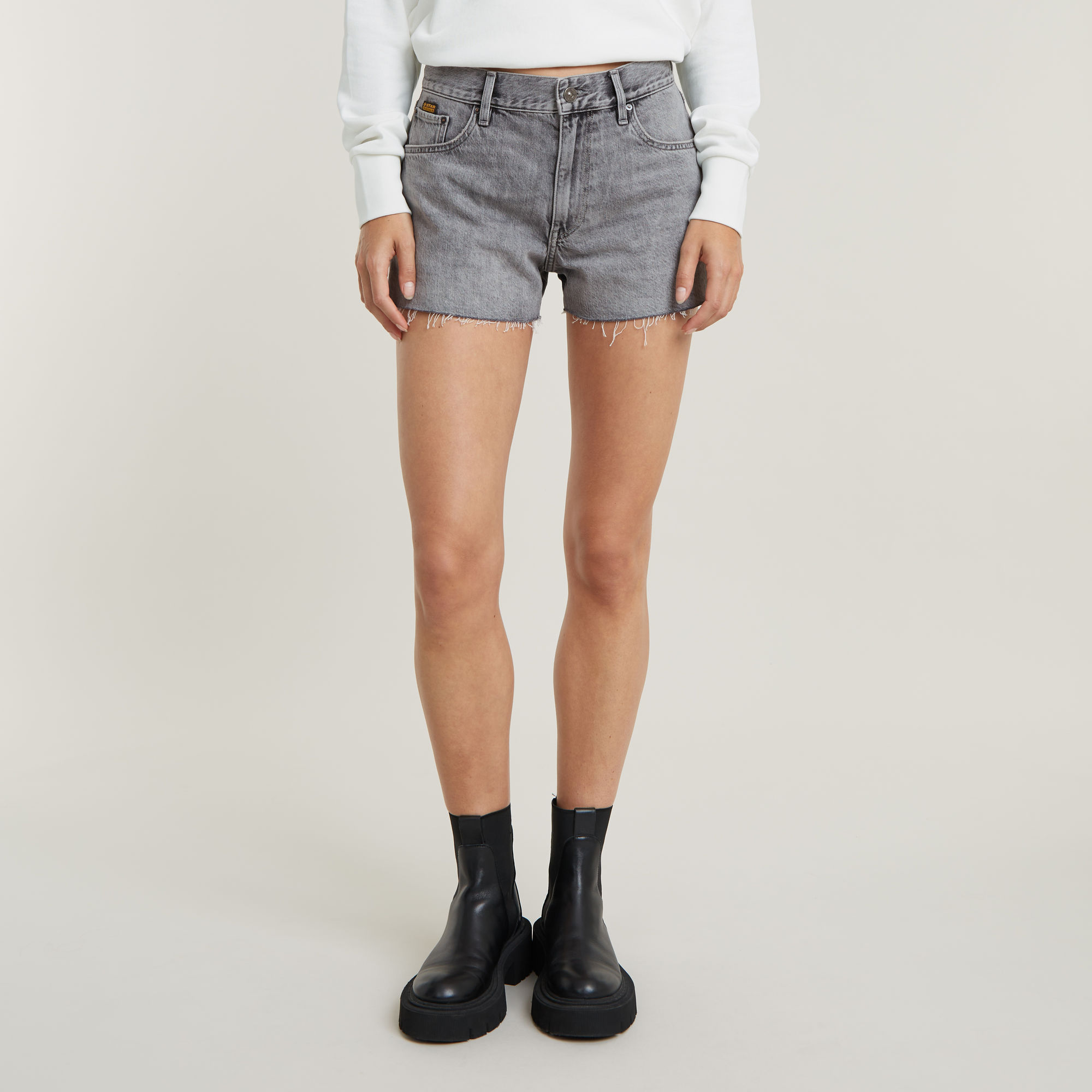 G-Star RAW True Short Raw Edge - Grijs - Dames
