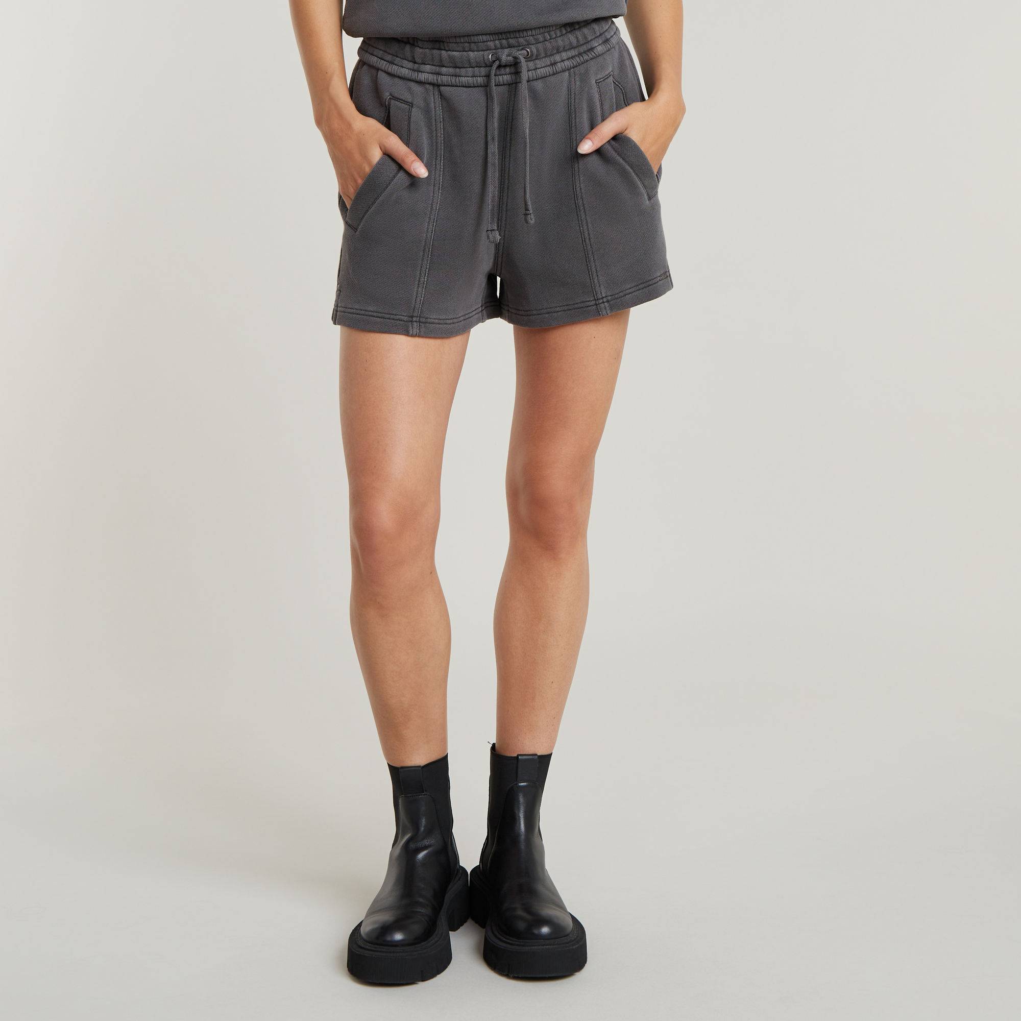 G-Star RAW Overdyed Sweat Short - Zwart - Dames
