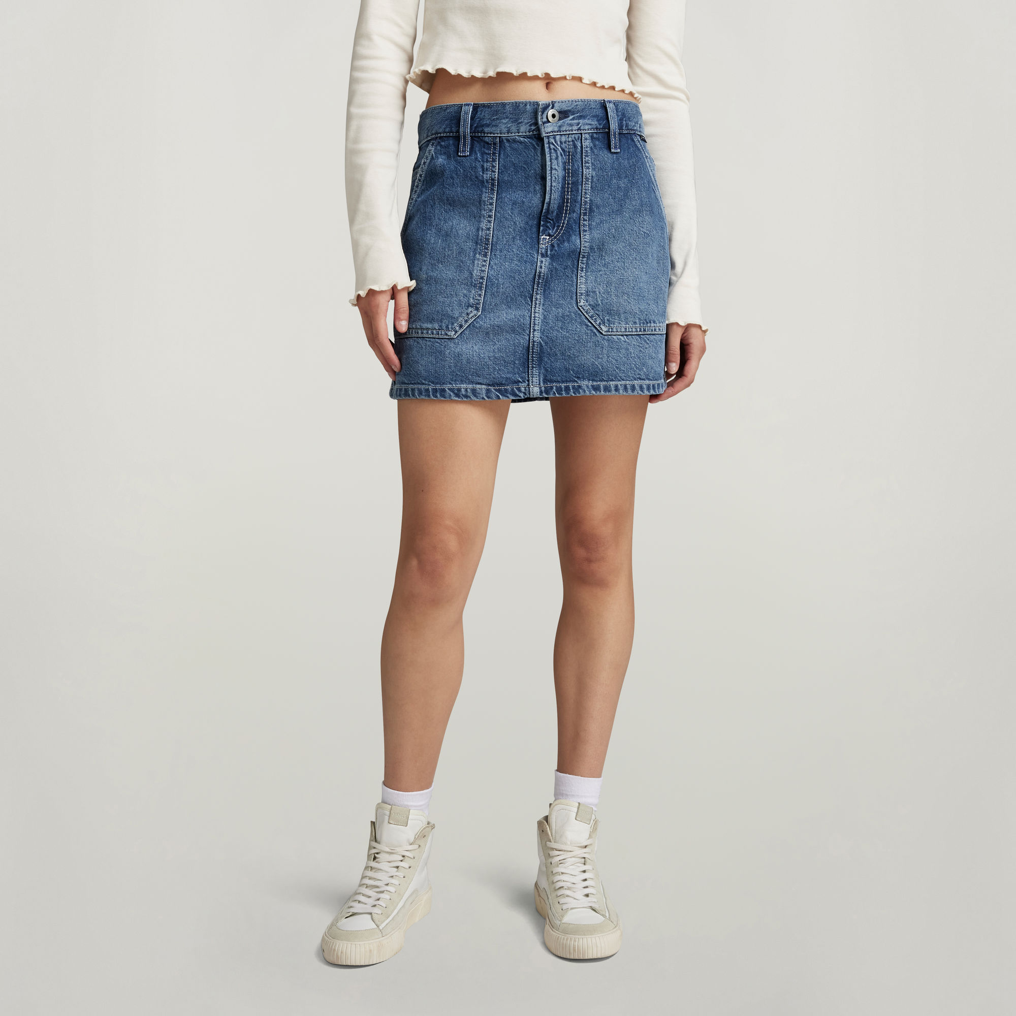 G-Star RAW Carpenter Mini Rok - Midden blauw - Dames