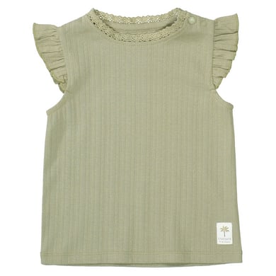 Staccato T-shirt light kaki structuur