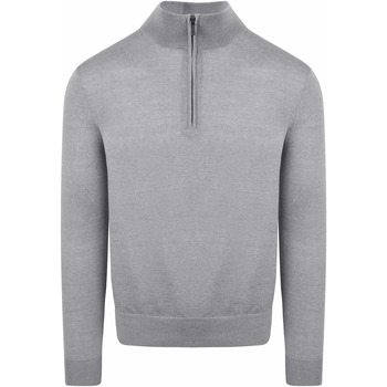 Suitable Sweater  Merino Half Zip Trui Grijs
