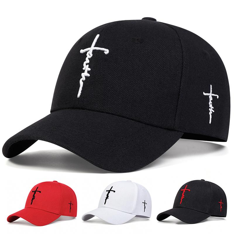 Cap Factory Unisex Letter kruis Borduurwerk Verstelbare hiphop Baseball Hoed wandelpet golfpetten Lente Herfst Buitenreizen voor Dames Heren hoeden rood