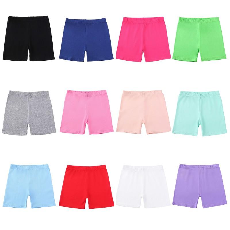 Kidsyuan Meisjes effen kleur shorts kinder leggings korte broek 170