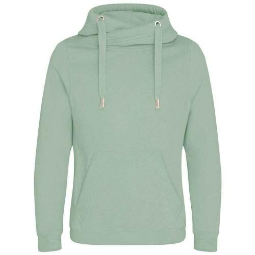 Awdis Unisex volwassen kruishalshoodie XS houtskool