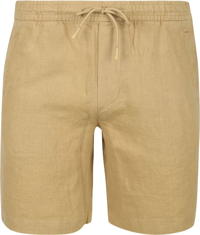 Suitable Linnen Beach Shorts Beige