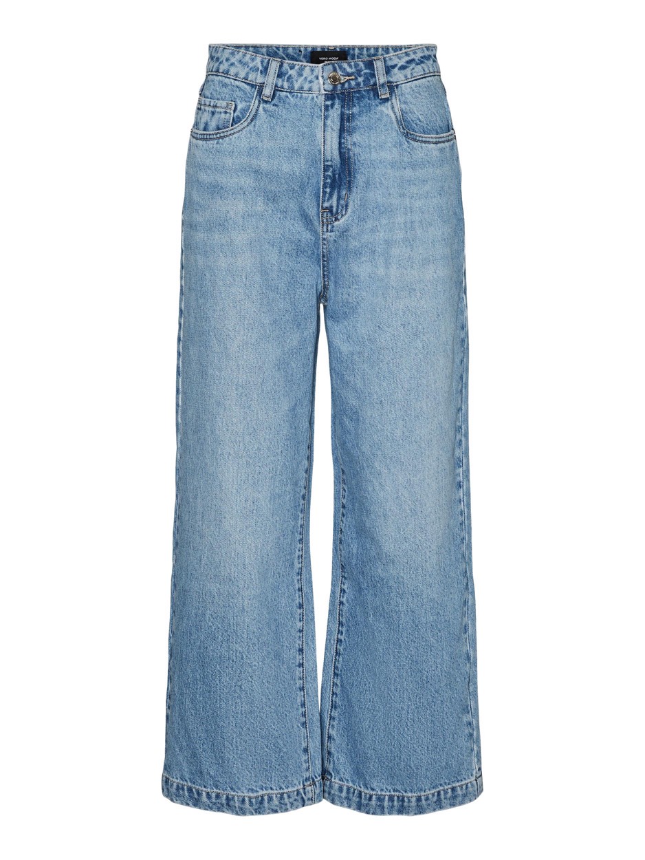 Vero Moda Vmkathy hr wide cropped jeans gu382 blue denim