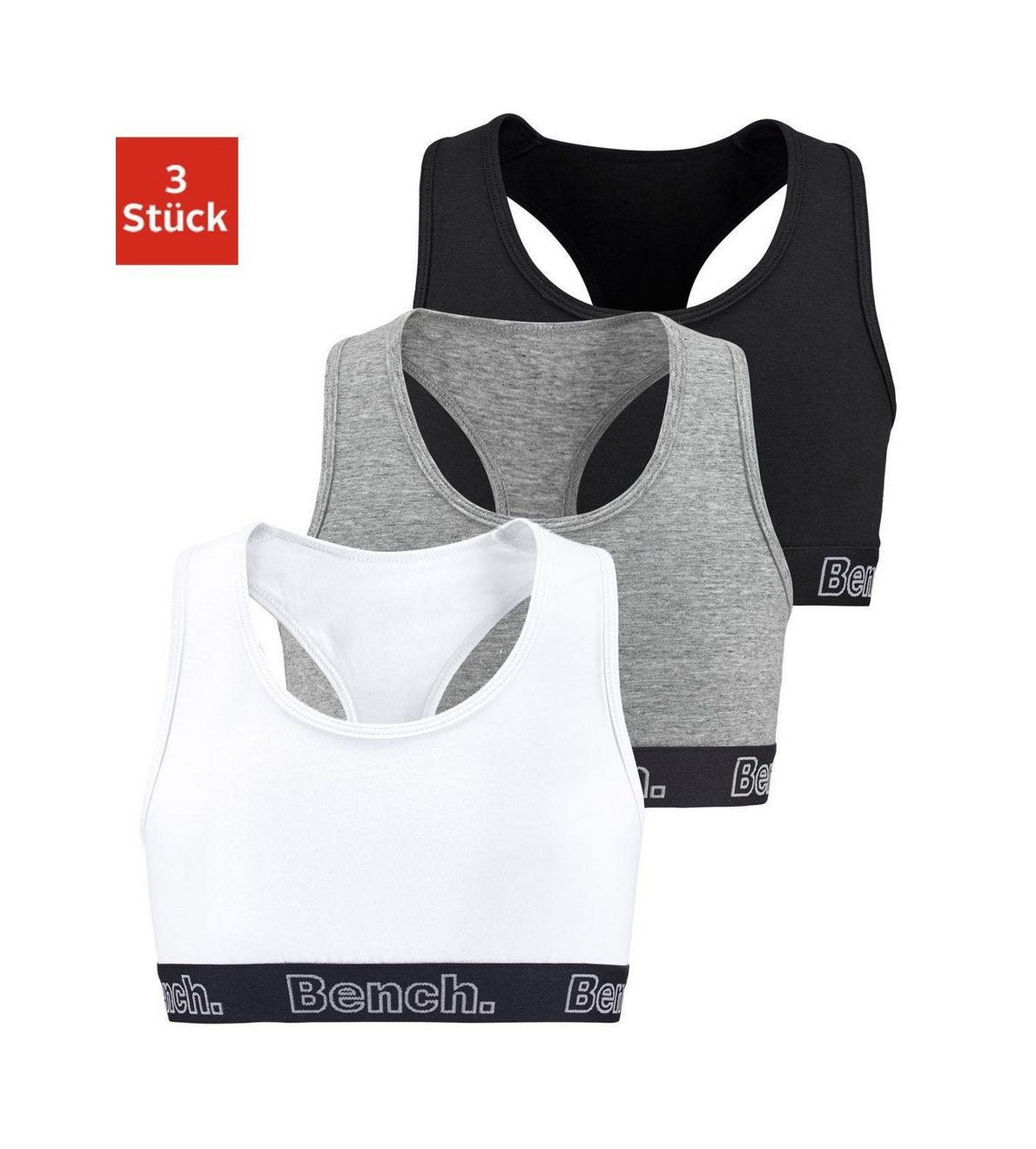 Bench. Bustier met racerback (set, 3-delig)