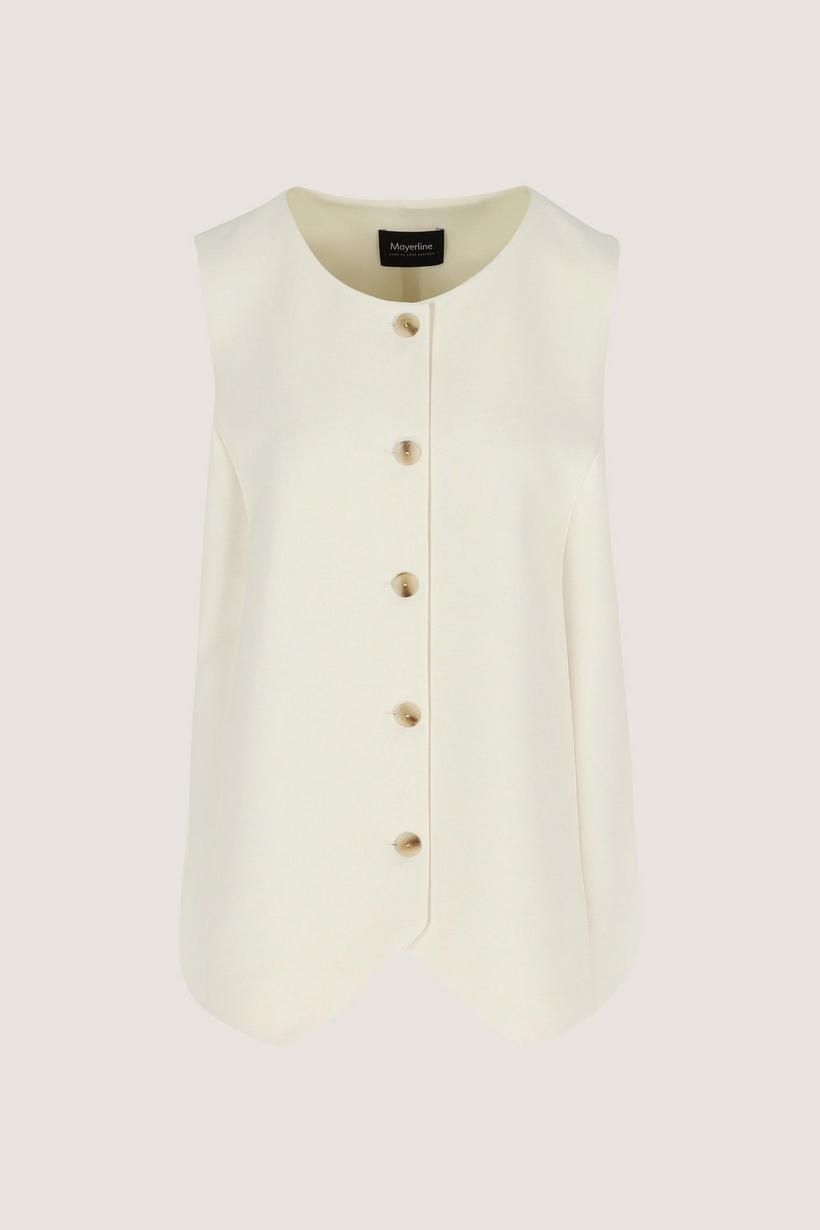 Mayerline Gilet Met Ronde Hals
