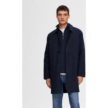 Selected Blazer  16091586 SLHDEVON LAYERS CARCOAT-SKY CAPTAIN