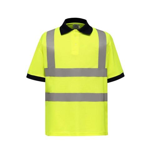 Yoko heren poloshirt met hoge zichtbaarheid XL