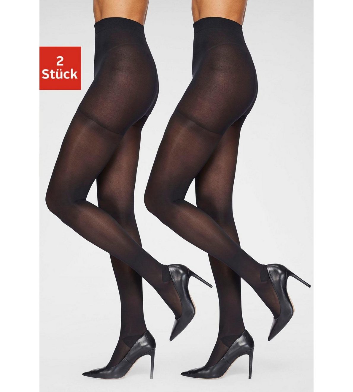 Lascana Steunpanty met verstevigd broekje (set, 2 stuks)