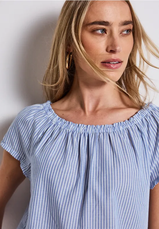 Street One Gestreepte katoenen blouse