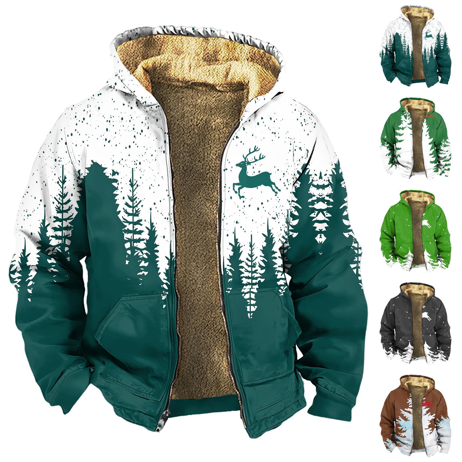 Challenge Heren Winter Rits Capuchon Fleece Sweatshirt Met Opgestikte Zak Casual Jack L zwart