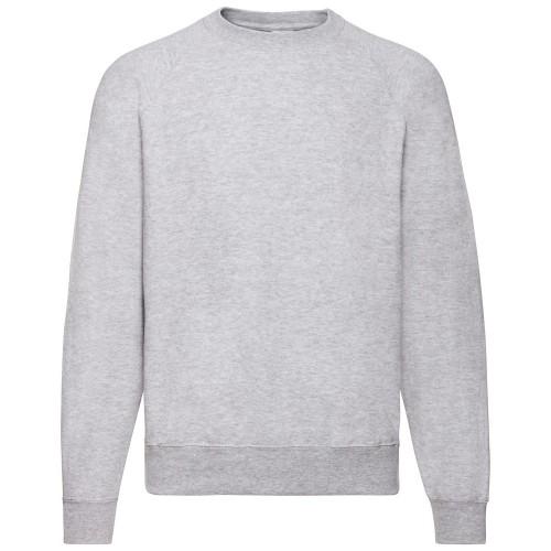 Fruit Of The Loom Mens Classic Heather Raglan Sweatshirt L