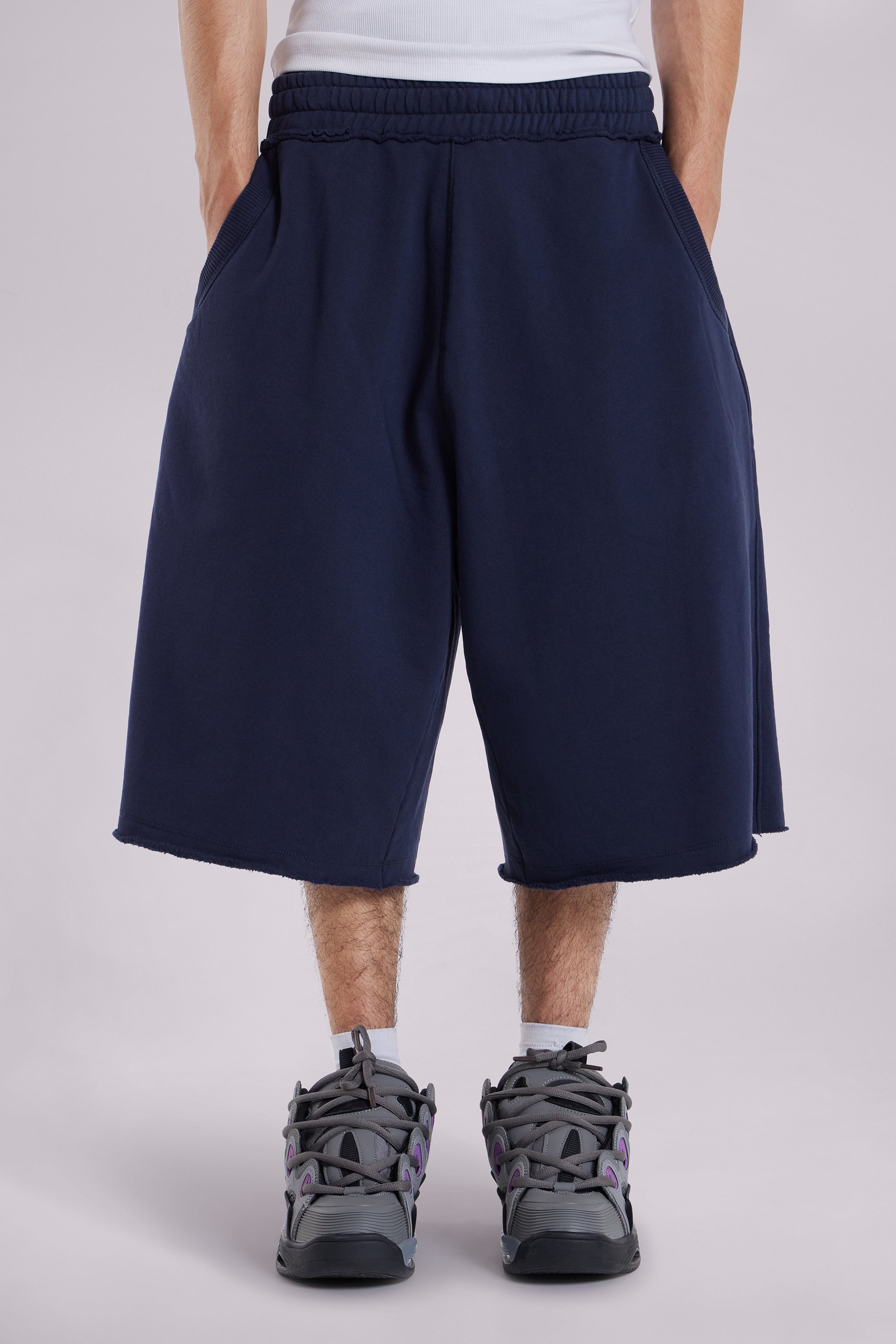 Jaded Man Navy Monster Shorts