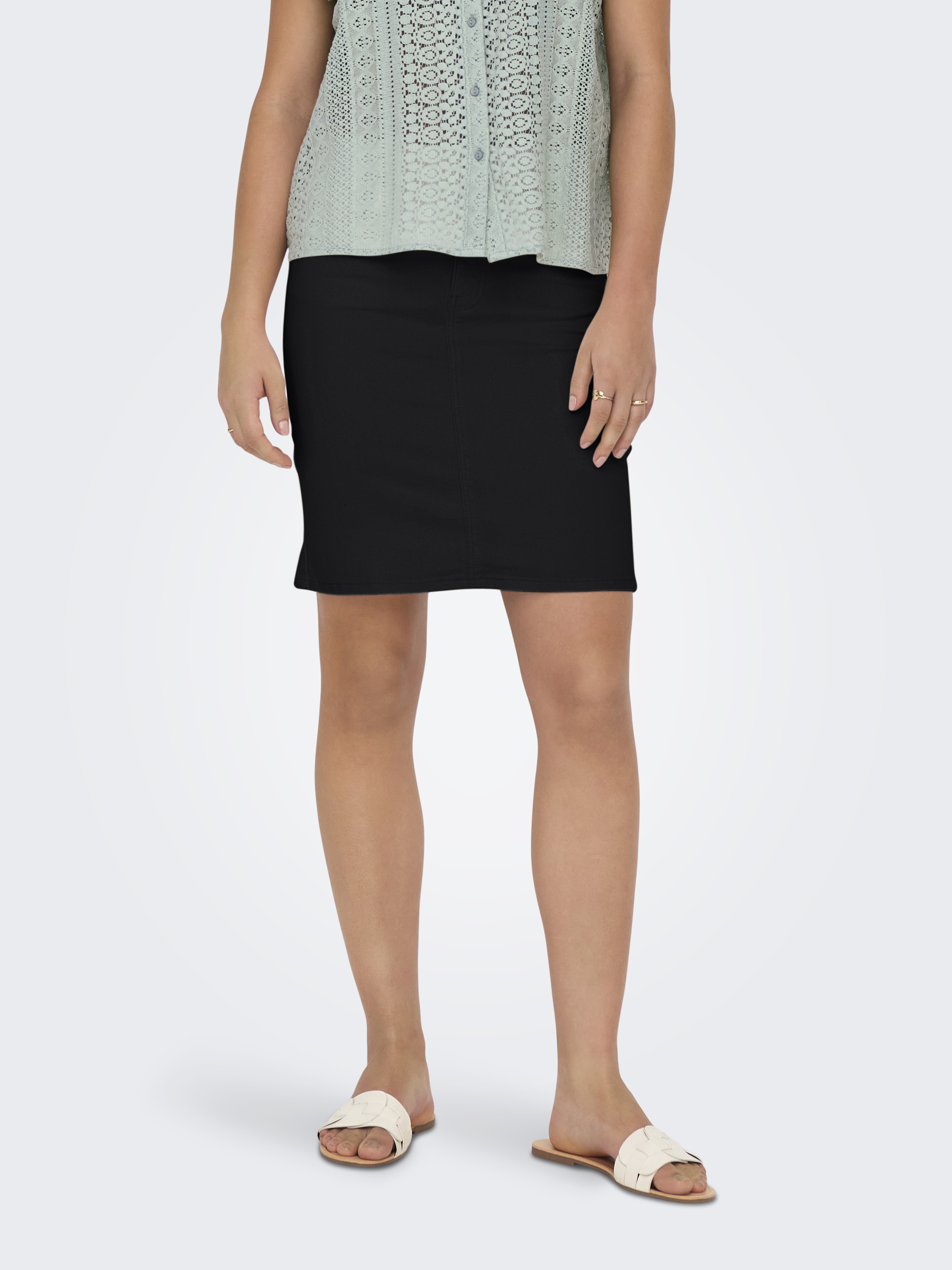 Only Jeans rok ONLWONDER HW DNM SKIRT PIM NOOS