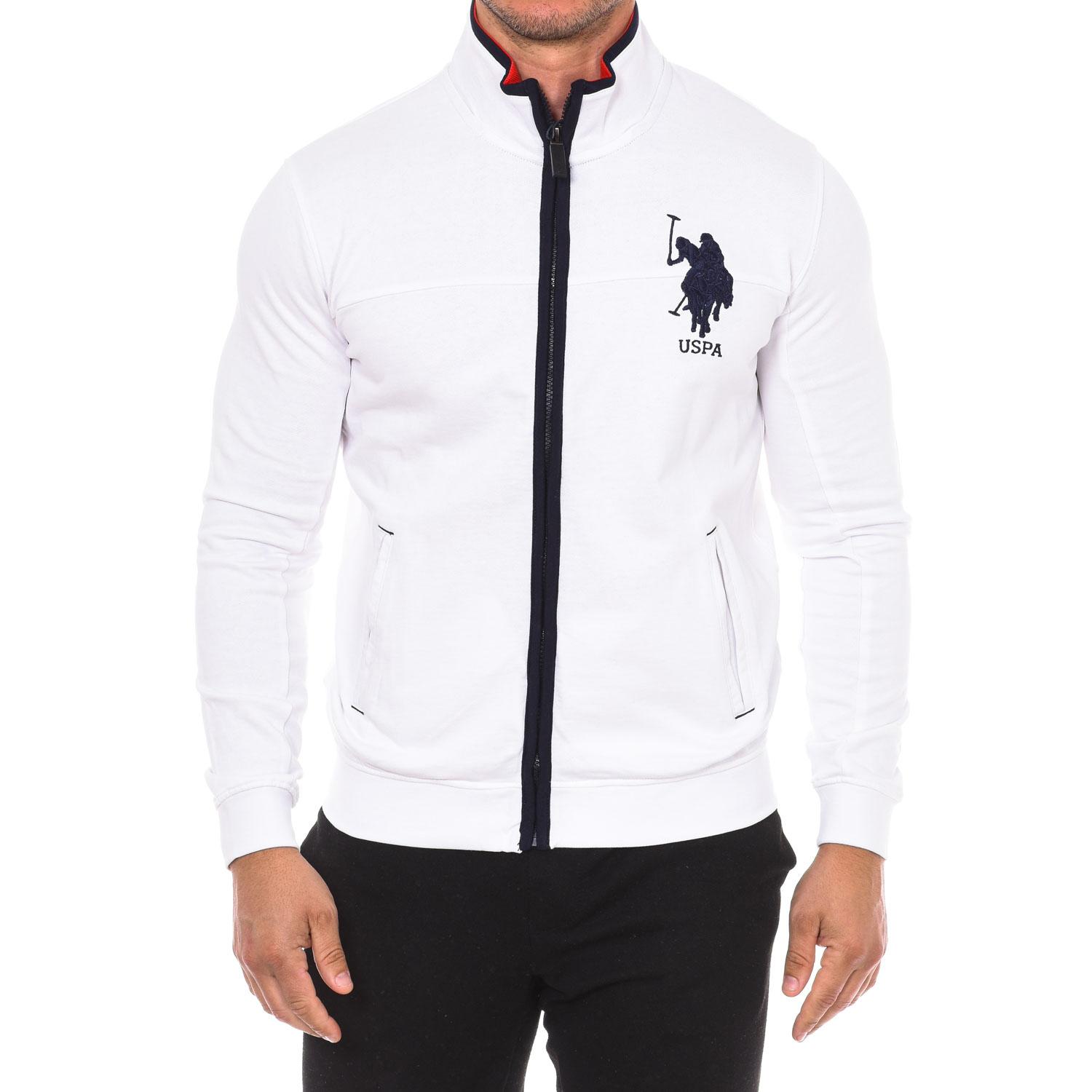 U.S. Polo Assn. Heren 61695 Sweatshirt met rits L